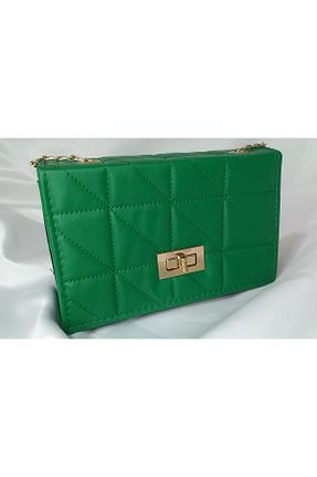 کیف دوشی سبز زنانه پارچه ای Butik - کد 870246219