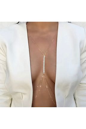 گردنبند جواهر طلائی زنانه سنگ El Major - کد 870243913