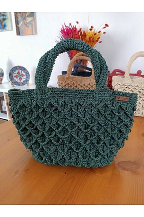کیف دستی سبز زنانه سایز متوسط BLUE ROSE BİJUTERİ - کد 870256320