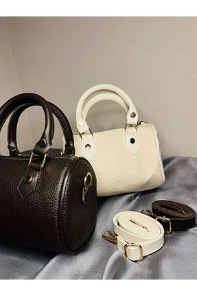 کیف دوشی بژ زنانه چرم مصنوعی ZEYNELCO - کد 870273995