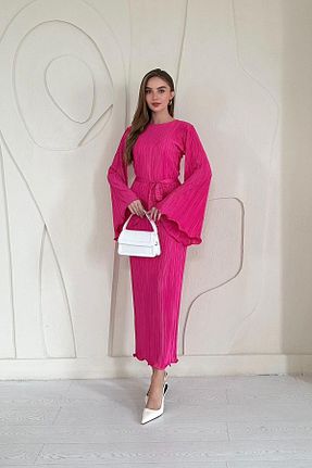 لباس صورتی زنانه بافتنی Elbee Fashion Woman - کد 641695020
