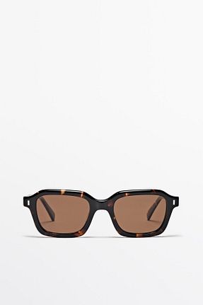 عینک آفتابی قهوه ای مردانه UV400 Massimo Dutti - کد 870285716
