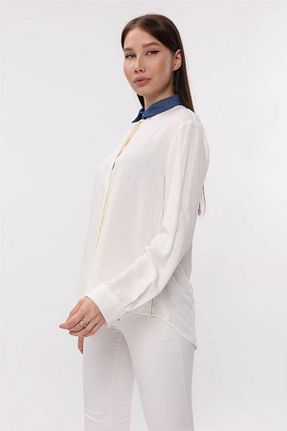 پیراهن نباتی زنانه یقه پیراهنی Home Store - کد 694729377