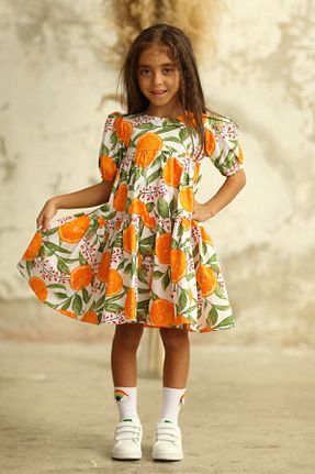 لباس نارنجی بچه گانه بافتنی KÜÇÜĞÜM BUTİK - کد 299812139