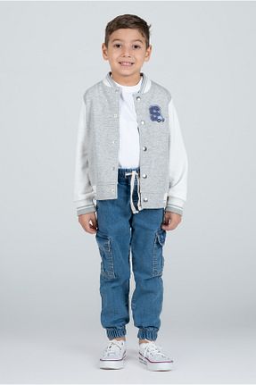 کت طوسی بچه گانه Bomber Kyron - کد 870875459