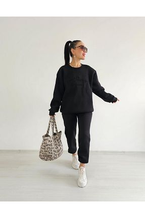 ست گرمکن مشکی مردانه پنبه ای Altı Üstü Butik - کد 870318470