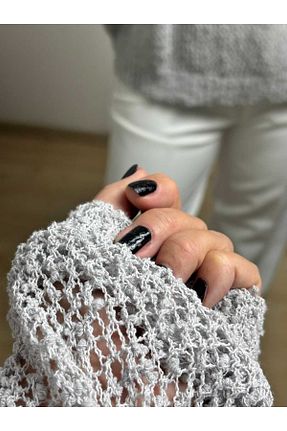 پلیور طوسی زنانه Ajurlu BETULAKSUBUTİK - کد 870330325