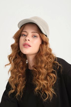 کلاه طوسی زنانه پنبه ای robanu - کد 854739369