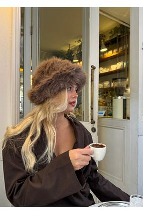 کلاه قهوه ای زنانه KİLİGİSTANBUL - کد 788942324