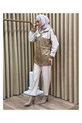 کلاه و ابایا قهوه ای زنانه پنبه پلی استر Missemramiss - کد 870348841