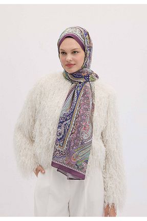 شال بنفش مردانه پنبه ای Fresh - کد 870350019
