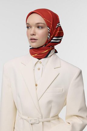 روسری قرمز İpek Tivil Qef - کد 870369063