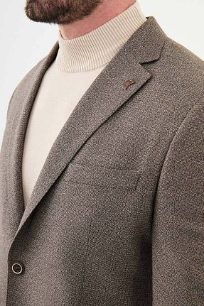 کت قهوه ای مردانه اسلیم فیت Mcr - کد 870364849