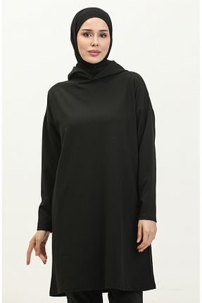 تونیک حجاب مشکی زنانه بافتنی sefamerve - کد 836310652