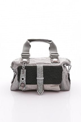 کیف دوشی طوسی زنانه چرم مصنوعی ÇÇS - کد 870375899