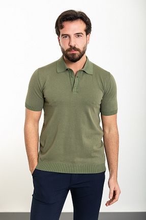 پلیور خاکی مردانه ساده Mcr - کد 813888033
