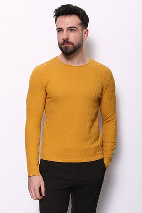 تیشرت زرد مردانه اسلیم فیت Mcr - کد 312691371