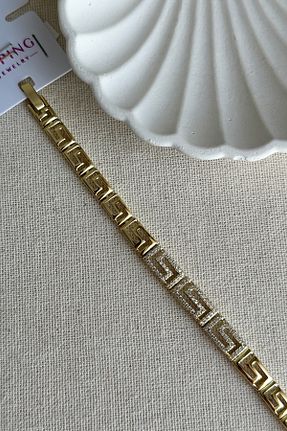دستبند استیل (فولاد) طلائی زنانه استیل (فولاد) MODA - کد 870405768