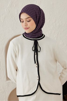 روسری بژ 100 x 100 Modakaşmir - کد 870404102