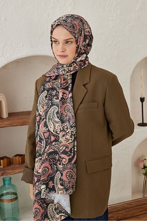 شال مشکی زنانه ابریشم Modakaşmir - کد 870409999