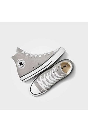 کفش اسنیکر طوسی زنانه بند دار Converse - کد 870411611