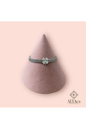 دستبند استیل (فولاد) زنانه استیل ضد زنگ alyacs - کد 870412095