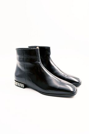 بوت / نیم بوت مشکی زنانه چرم خالص Tenau - کد 870413020