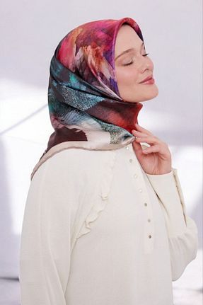 روسری بنفش پلی استر Levidor - کد 870418428