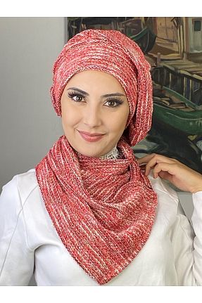 روسری قرمز BUTİKAMBAR - کد 870479564