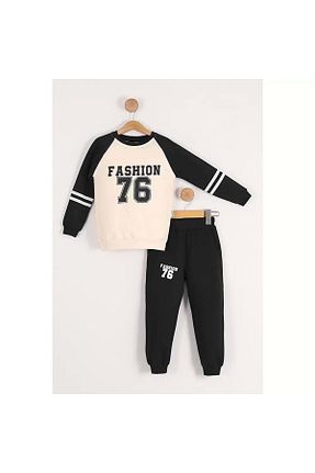 ست گرمکن مشکی بچه گانه %100 پنبه Mnk Baby&Kids - کد 858144420