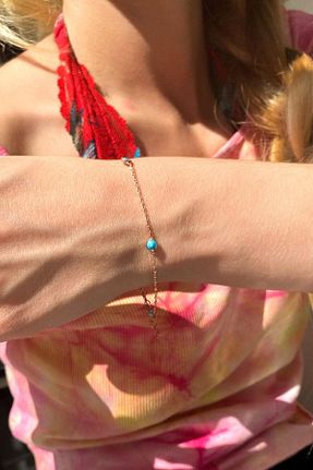 دستبند نقره صورتی زنانه 925 عیار Spossy Silver Jewelry - کد 870487415