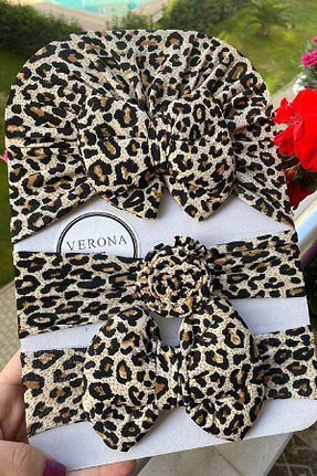 کش سر قهوه ای بچه گانه پنبه ای VERONA TARZ - کد 871026959