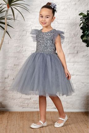 لباس طوسی بچه گانه بافتنی Mnk Baby&Kids - کد 741067016