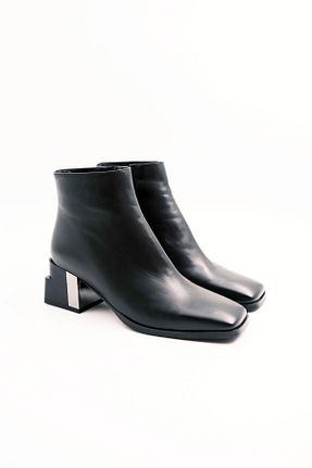بوت / نیم بوت مشکی زنانه چرم خالص Tenau - کد 870490989