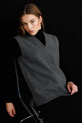 سوئیتر حجاب طوسی زنانه Relaxed Hooopstore - کد 870498600