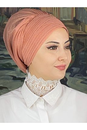 روسری صورتی شیفون BUTİKAMBAR - کد 870769037