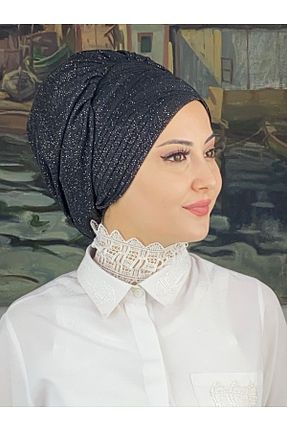 روسری مشکی شیفون BUTİKAMBAR - کد 870501491