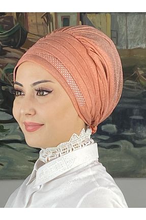 روسری صورتی شیفون BUTİKAMBAR - کد 870775524