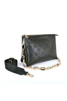 کیف دوشی مشکی زنانه چرم مصنوعی Lamberti - کد 870510079