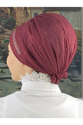 روسری زرشکی شیفون BUTİKAMBAR - کد 870503093