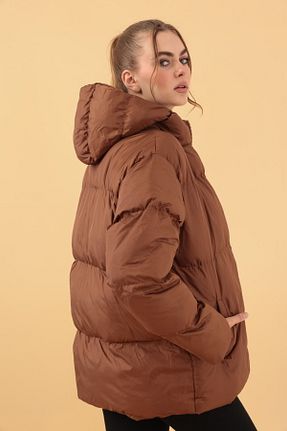 کاپشن قهوه ای زنانه رگولار Transacoustic - کد 870531583