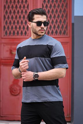 تیشرت مشکی مردانه رگولار Miron - کد 686921721