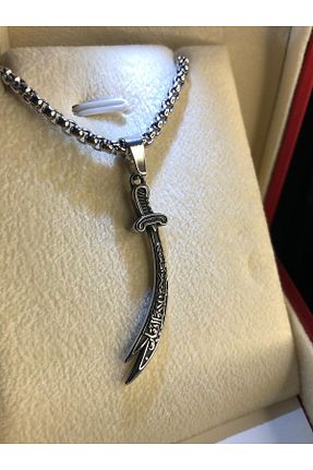 گردنبند استیل ( فولاد ) سفید زنانه استیل ضد زنگ vogutima - کد 870520000