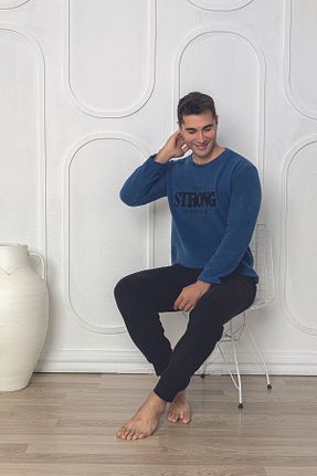 ست لباس راحتی سرمه ای مردانه ساده Sude HOMEWEAR - کد 769555443