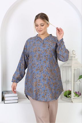تونیک سایز بزرگ زرشکی زنانه بافتنی volkitolki - کد 870770842