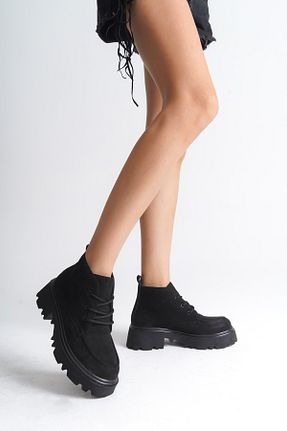 بوت / نیم بوت مشکی زنانه چرم مصنوعی Capone Outfitters - کد 760136845