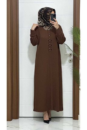 لباس قهوه ای زنانه بافتنی modasura - کد 870541813