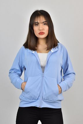 سوئیشرت آبی زنانه ساده yakamor - کد 870552164