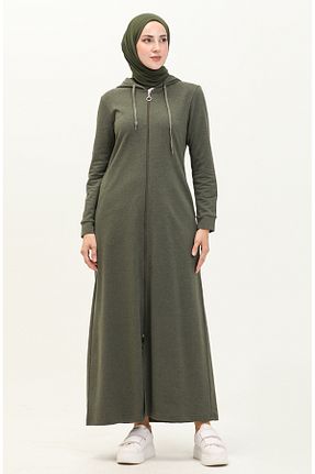 کلاه و ابایا خاکی زنانه پنبه ای sefamerve - کد 870551943
