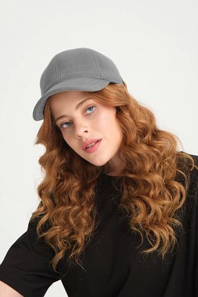 کلاه طوسی زنانه پنبه ای robanu - کد 854739364